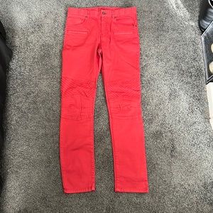 Red jeans like new if you have any questions please ask